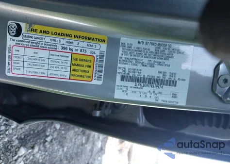 2015 Lincoln Mkz из США, поврежденный, VIN 3LN6L2G97FR619474